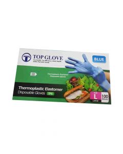 TOP GLOVE DISPOSABLE GLOVES LARG 100PCS